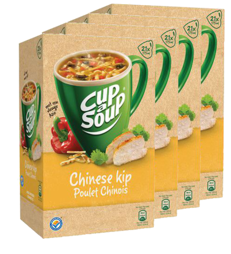 SOEP.Cup a Soup Chinese Kip 4x21stuks