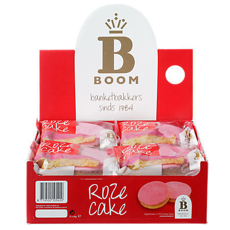 KOEK.Roze Cake 12x65gram Boom