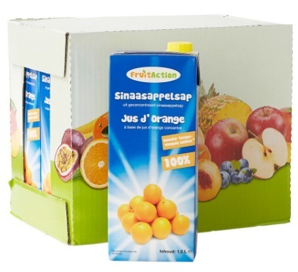 FRIS.Sinaasappelsap Pak/Doos 8x1,5L FruitAction