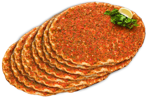 DIEPV.Turkse Pizza's 4x150gram LAHMACUN