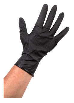 NONF.Handschoen Nitril Ongepoederd Zwart - L - 100 stuks
