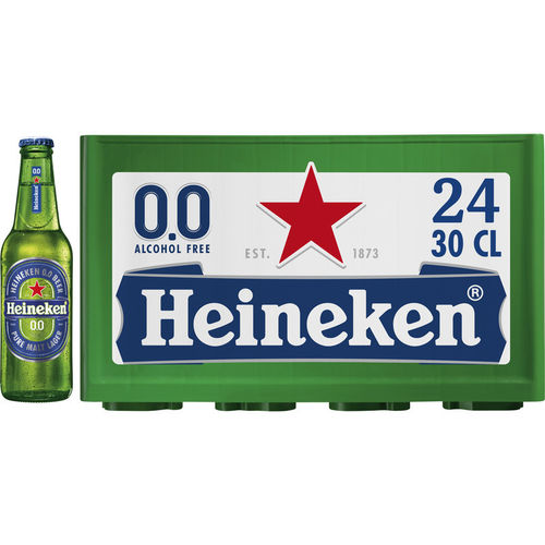 BIER.Heineken 0% !! Draaidop Doos 24x25cl.