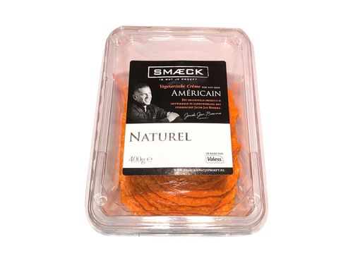 VLEESW.Vegetarische Creme  Americain Naturel Bak 400 gram Smaeck
