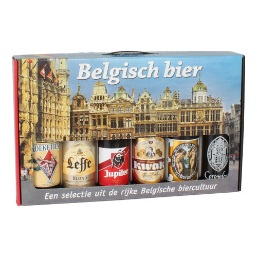 BIERPAKKET.Belgische Bieren Selectie Doos 6xFles