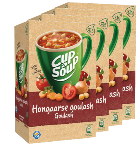SOEP.Cup a Soup Hongaarse Goulash 4x21stuks