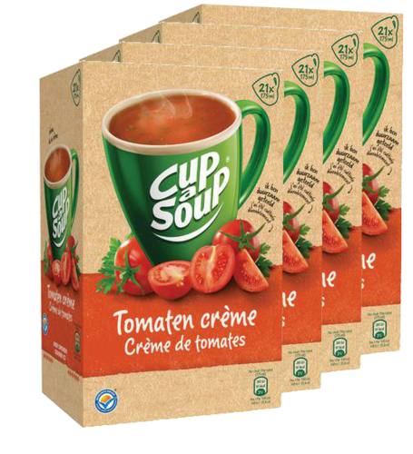SOEP.Cup a Soup Tomaten Creme 4x21stuks