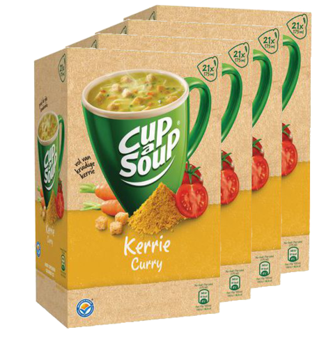 SOEP.Cup a Soup Indiase Kerrie 4x21stuks