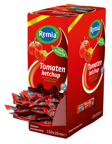 SAUS.Tomatenketchup Sticks 150x20ml Remia