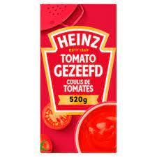 FOOD.Gezeefde Tomaten Pak 520 gram Heinz