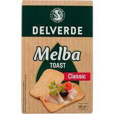 FOOD.Melba Toast Classic Doosje 100 gram Delverde