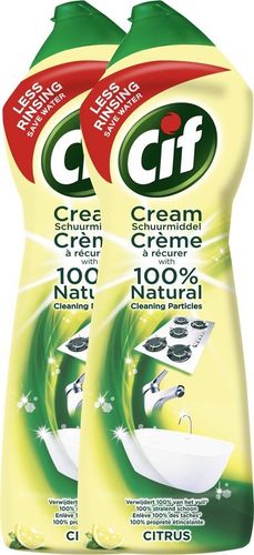 REIN.Cif Cream Citrus Schuurmiddel Tray 2x750ml