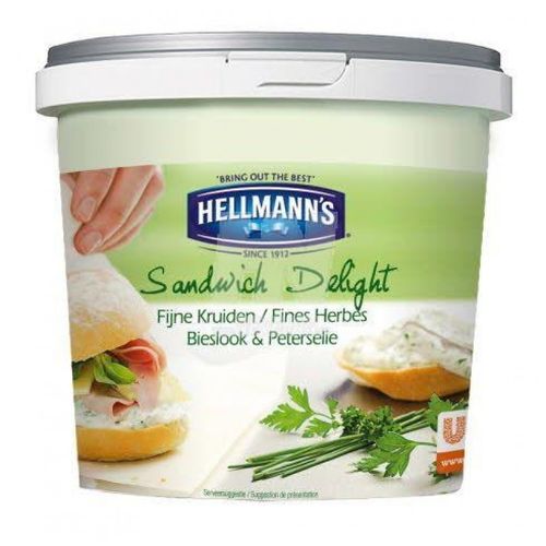 FOOD.Sandwich Delight bieslook&peterselie 1,5kg HELLMANN'S