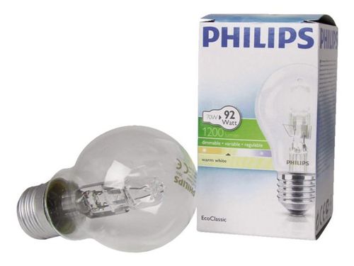 NONF.Halogeenlamp E27-70watt-1200lumen Philips