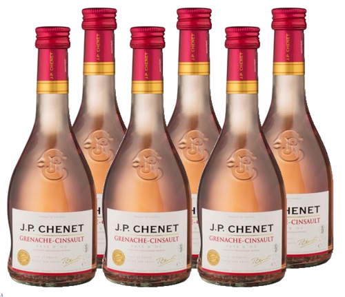 WIJN.Rosé Grenache-Cinsault Doos 6x25cl J.P. Chenet
