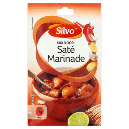 FOOD.Mix voor Saté Marinade Zakje 35 gram Silvo