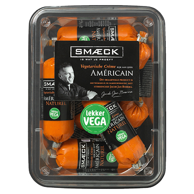 VLEESW.Vegetarische Creme Americain 10x35 gram Smaeck