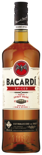GEDIST.Bacardi Spiced Bruine Rum 35% Vol Fles 1 LTR