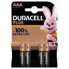 NONF. Batterijen AAA Plus 4 stuks Duracell